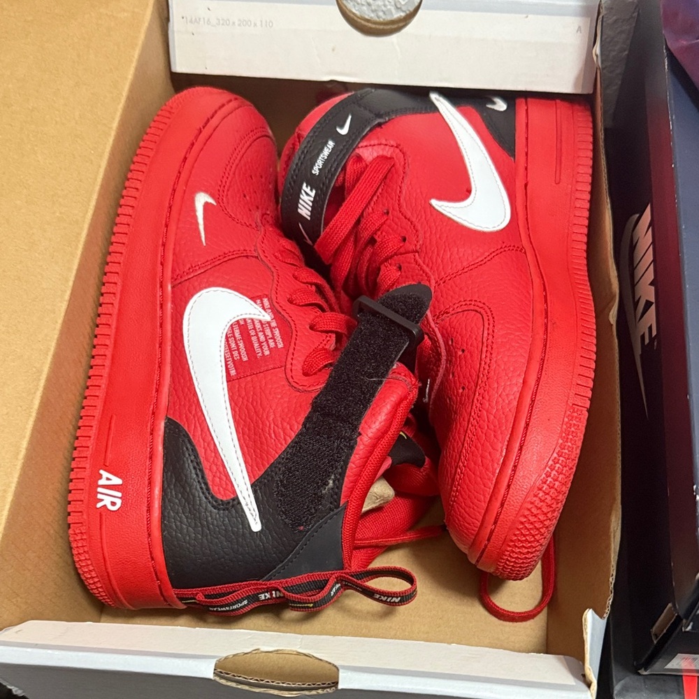 Nike Air Red and Black Sneakers